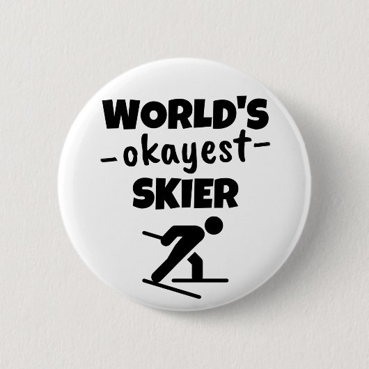 's Werelds beste skiester Ronde Button 5,7 Cm (Voorkant)