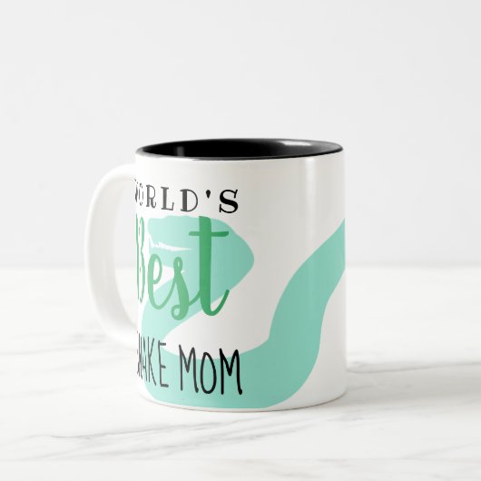 's Werelds Beste Slangenmoeder - Tweekleurige Koffiemok (Voorkant links)