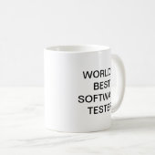 's Werelds beste software tester Koffiemok (Voorkant rechts)