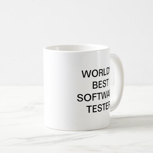 's Werelds beste software tester Koffiemok (Voorkant rechts)
