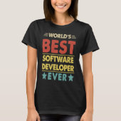 's Werelds beste softwareontwikkelaar ooit 1 T-shirt (Voorkant)