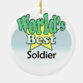 's Werelds beste soldaat Keramisch Ornament (Achterkant)