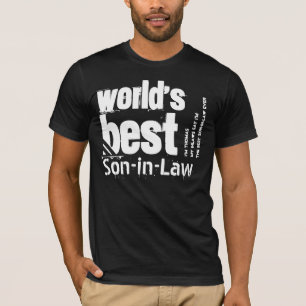 's Werelds beste SON-IN-LAW geglobaliseerde tekst  T-shirt
