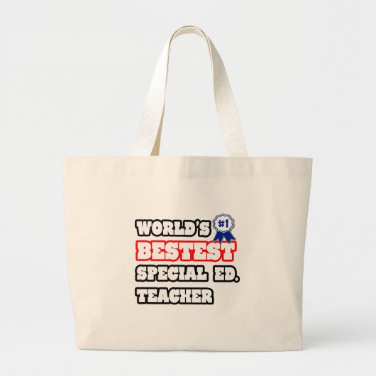 's Werelds beste Special Ed. onderwijzer Grote Tote Bag (Voorkant)