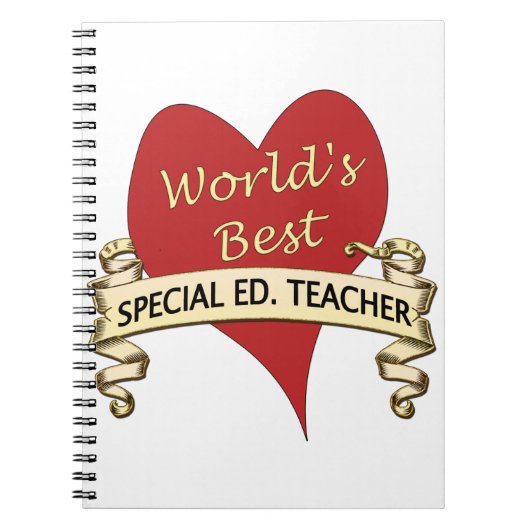 's Werelds beste speciale Ed. leraar Notitieboek (Voorkant)