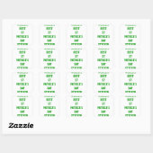 's Werelds beste St Patrick's dag Vierkante Sticker (Vel)