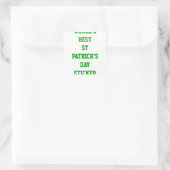 's Werelds beste St Patrick's dag Vierkante Sticker (Tas)