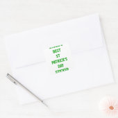 's Werelds beste St Patrick's dag Vierkante Sticker (Envelop)