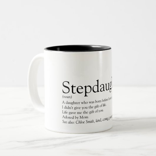 's Werelds beste Stepdochterdefinitiefilm Tweekleurige Koffiemok (Voorkant links)