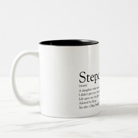's Werelds beste Stepdochterdefinitiefilm Tweekleurige Koffiemok (Links)