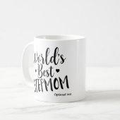 'S WERELDS BESTE STEPMOM Verjaardag Gepersonalisee Koffiemok (Voorkant links)