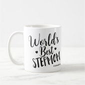 'S WERELDS BESTE STEPMOM Verjaardag Gepersonalisee Koffiemok (Links)