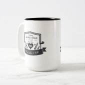 's Werelds Beste Super Mam Personaliseer Liefde Uw Tweekleurige Koffiemok (Voorkant links)