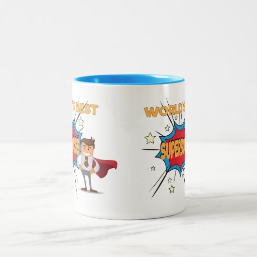 's Werelds beste SUPERBOSS - Funny baas mok - Mann (Center)