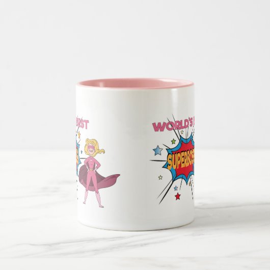 's Werelds beste SUPERBOSS - Funny baas mok - Vrou (Center)