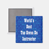 's Werelds beste Tae Kwon Do-instructeur Magneet (Voorkant / Achterkant)