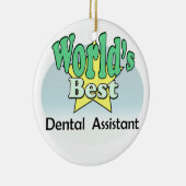 's Werelds beste tandarts Keramisch Ornament (Rechts)