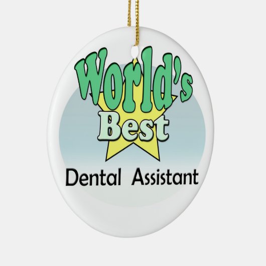 's Werelds beste tandarts Keramisch Ornament (Rechts)