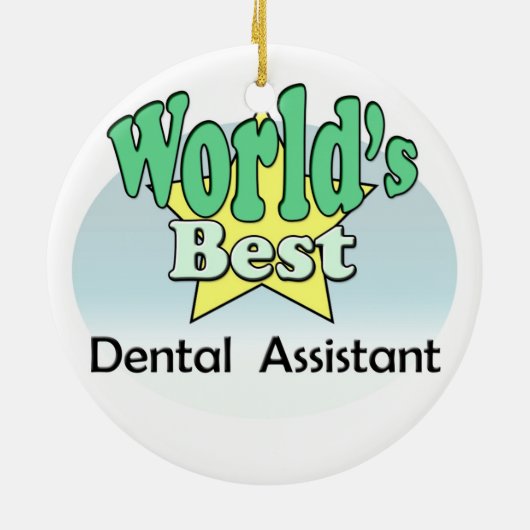 's Werelds beste tandarts Keramisch Ornament (Achterkant)