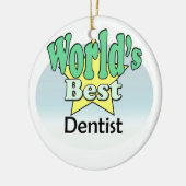 's Werelds beste tandheelkundige Keramisch Ornament (Links)