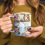 's Werelds beste tante fotocollage Koffiemok<br><div class="desc">Geef 's werelds beste tante een leuke mok op maat voor fotocollage koffie die ze jarenlang zal koesteren en genieten. Je kunt je personaliseren met acht familiefoto's van nichtjes, neefjes, andere familieleden, huisdieren, enz., je kunt de uitdrukking 'De beste tante van de wereld' aanpassen en of ze 'tante', 'tante', 'Tia'...</div>
