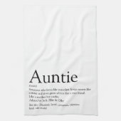 's Werelds beste tante met tante, tante Definition Theedoek (Verticaal)