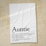 's Werelds beste tante met tante, tante Definition Theedoek<br><div class="desc">Pas je favoriete tante of tante aan om een unieke gave te creëer. Een perfecte manier om haar te shows hoe geweldig ze elke dag is. Ontworpen door: Thisnotme©</div>