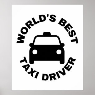's werelds beste taxichauffeur poster