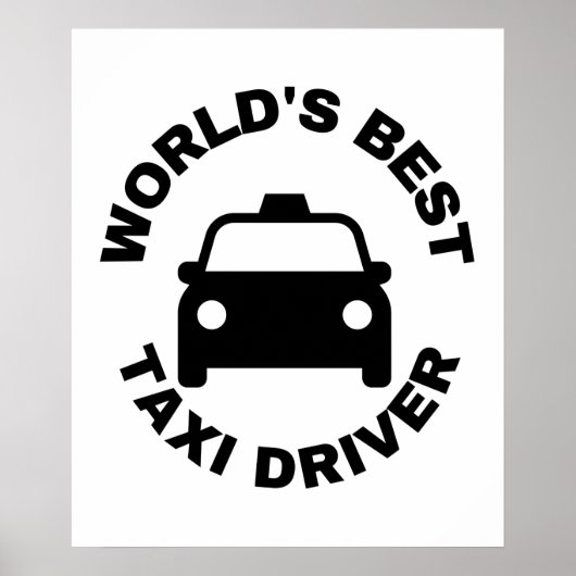's werelds beste taxichauffeur poster (Voorkant)