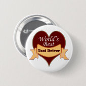 's Werelds beste taxichauffeur Ronde Button 5,7 Cm (Voorkant /achterkant)
