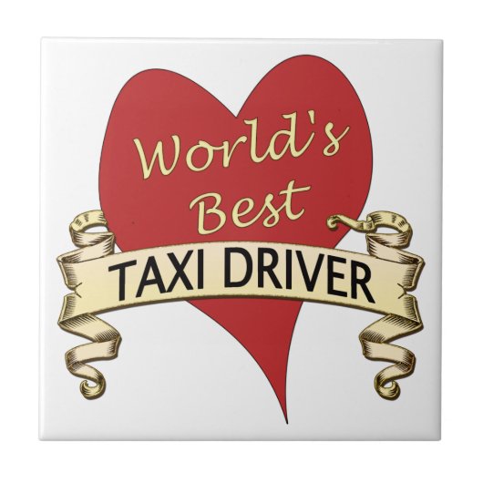 's Werelds beste taxichauffeur Tegeltje (Voorkant)