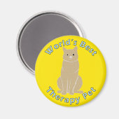 's Werelds beste therapie huisdier Magneet (Voorkant / Achterkant)