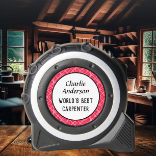 's Werelds beste timmerman gepersonaliseerd houtwe Rolmaat