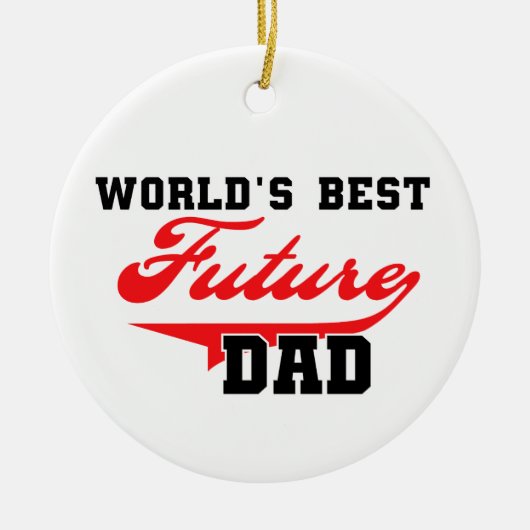 's Werelds Beste Toekomst Papa Gifts Keramisch Ornament (Voorkant)