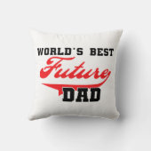 's Werelds Beste Toekomst Papa Gifts Kussen (Achterkant)