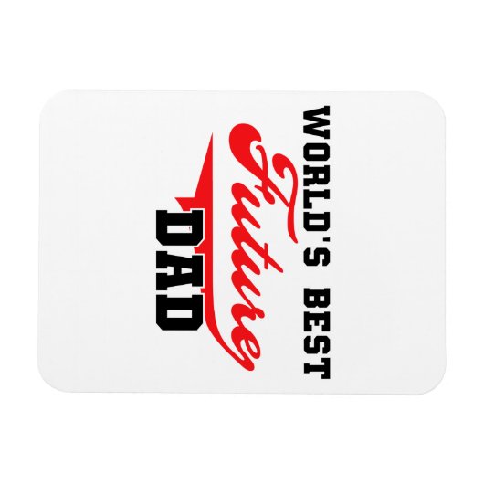 's Werelds Beste Toekomst Papa Gifts Magneet (Horizontaal)