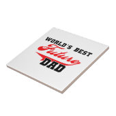 's Werelds Beste Toekomst Papa Gifts Tegeltje (Zijkant)