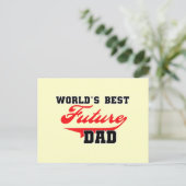 's Werelds beste toekomstige vader T-shirten en ge Briefkaart (Staand voorkant)