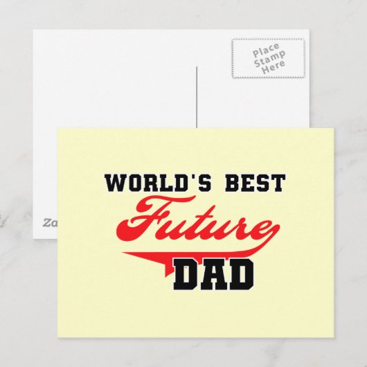 's Werelds beste toekomstige vader T-shirten en ge Briefkaart (Voorkant / Achterkant)