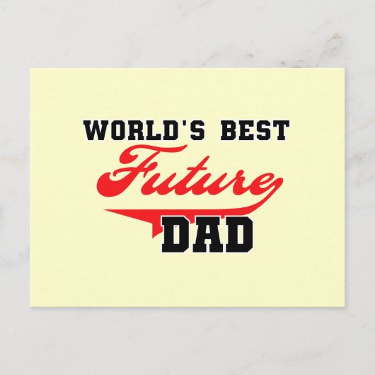 's Werelds beste toekomstige vader T-shirten en ge Briefkaart (Voorkant)