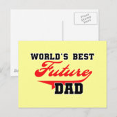 's Werelds beste toekomstige vader T-shirten en ge Briefkaart (Voorkant / Achterkant)