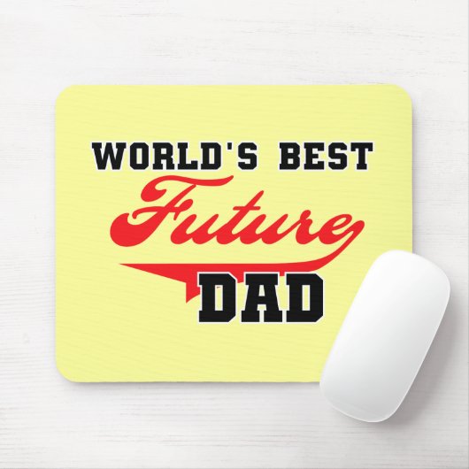 's Werelds beste toekomstige vader T-shirten en ge Muismat (Met muis)