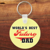 's Werelds beste toekomstige vader T-shirten en ge Sleutelhanger (Voorkant)