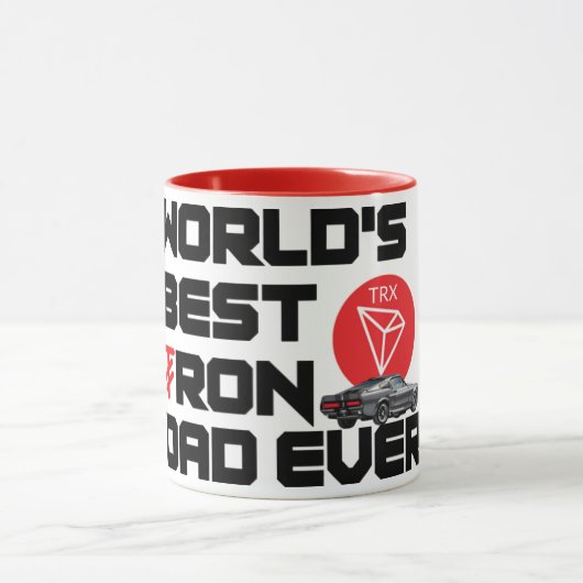 's Werelds beste Tron TRX Pa Crypto Mok (Midden)