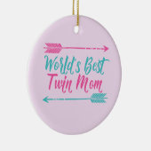 's Werelds beste twintigste  moederdag Keramisch Ornament (Rechts)