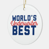 's Werelds beste underwriter Keramisch Ornament (Links)