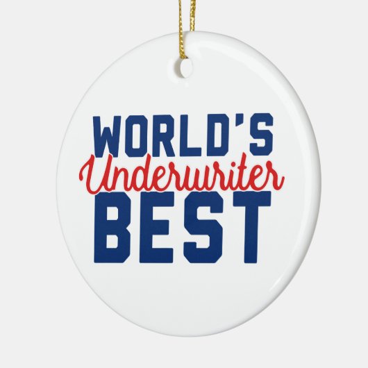 's Werelds beste underwriter Keramisch Ornament (Links)