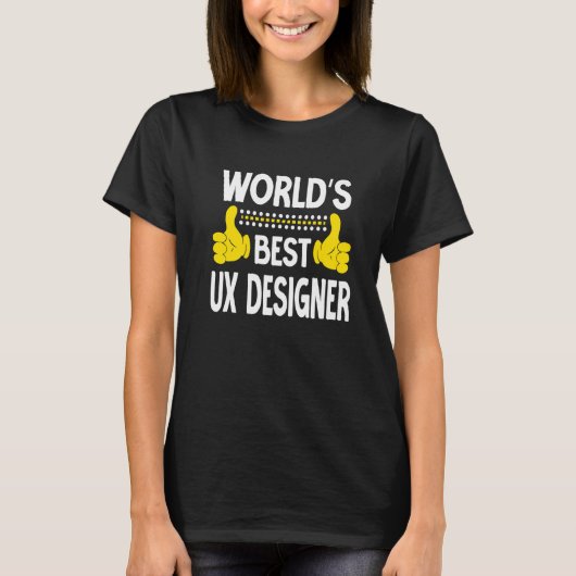 's Werelds beste UX Ontwerper Taaktitel Professie  T-shirt (Voorkant)