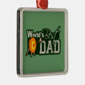 's Werelds beste vader; Archery Metalen Ornament (Rechts)
