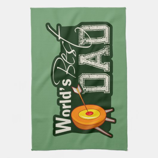 's Werelds beste vader; Archery Theedoek (Verticaal)